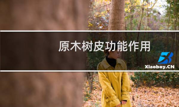 原木树皮功能作用