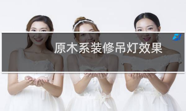 原木系装修吊灯效果