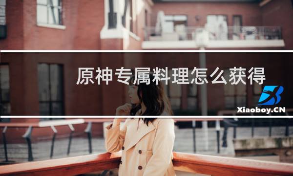 原神专属料理怎么获得