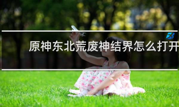 原神东北荒废神结界怎么打开