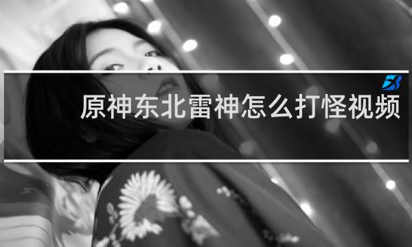 原神东北雷神怎么打怪视频