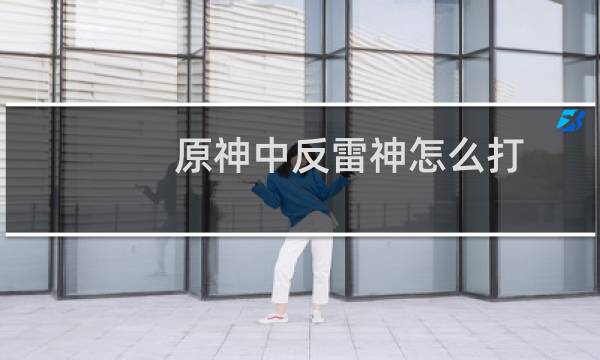 原神中反雷神怎么打