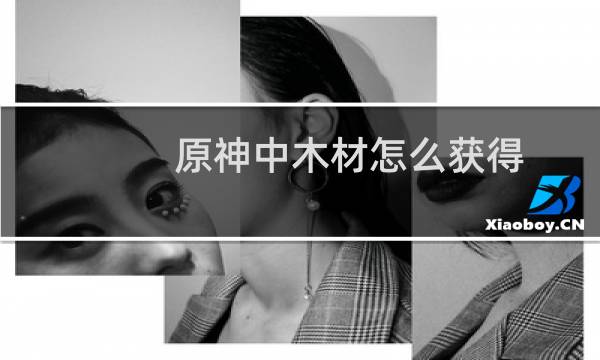 原神中木材怎么获得