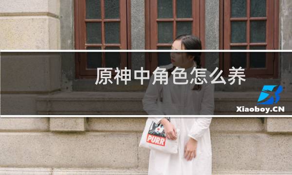 原神中角色怎么养