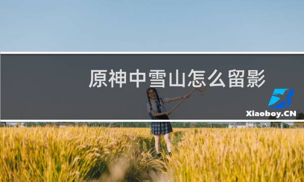 原神中雪山怎么留影