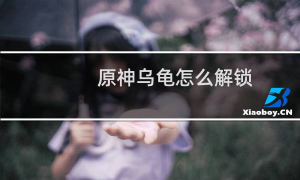 原神乌龟怎么解锁