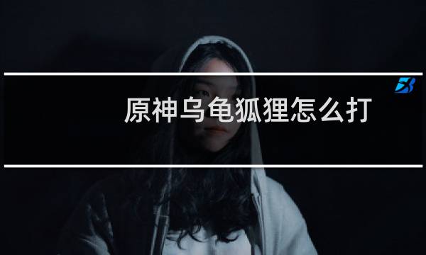 原神乌龟狐狸怎么打