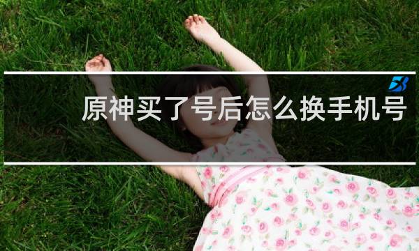 原神买了号后怎么换手机号