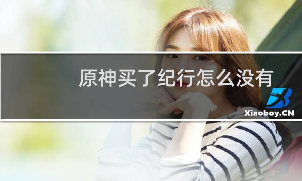 原神买了纪行怎么没有