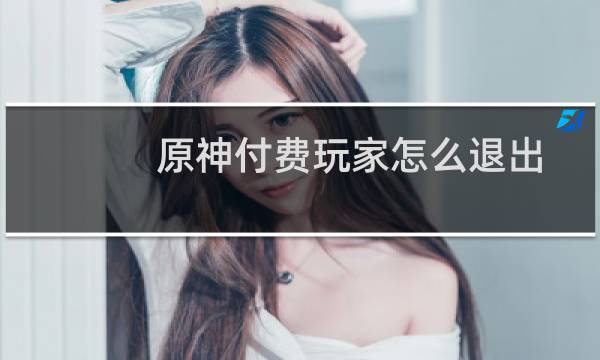 原神付费玩家怎么退出