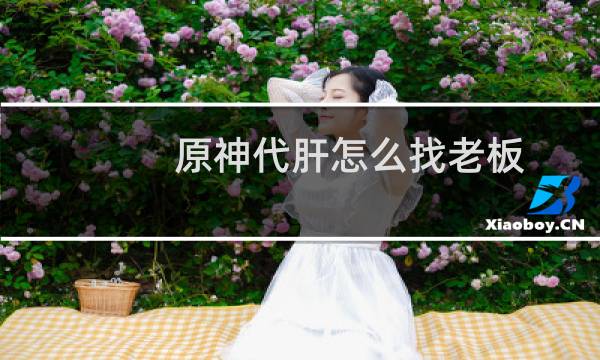原神代肝怎么找老板