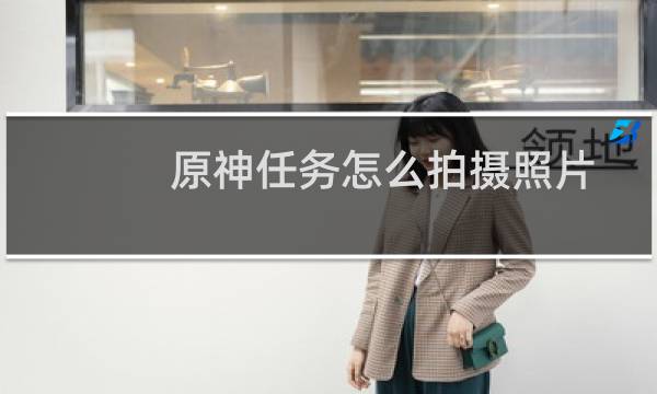原神任务怎么拍摄照片