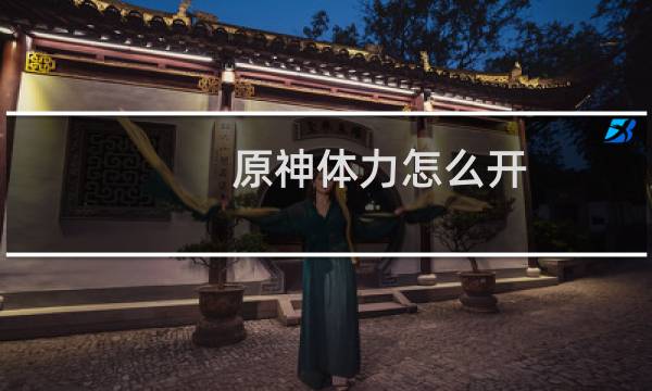 原神体力怎么开