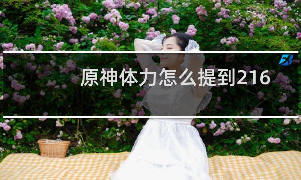 原神体力怎么提到216