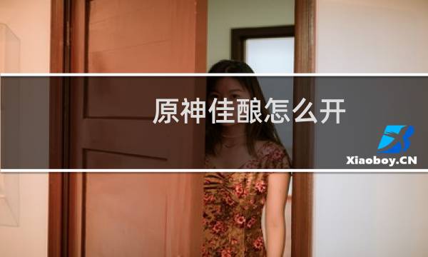 原神佳酿怎么开