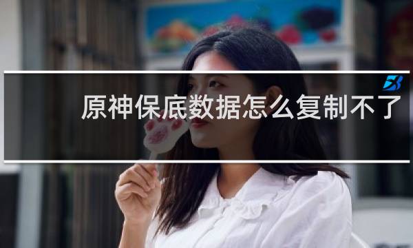 原神保底数据怎么复制不了