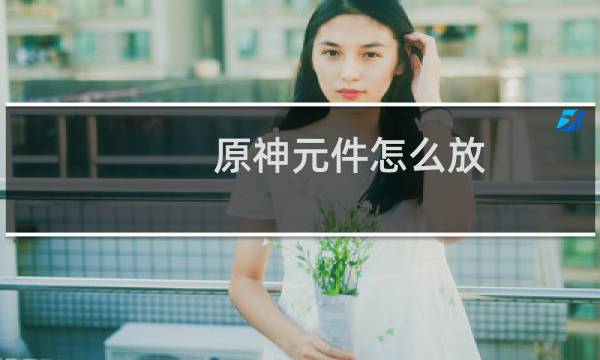 原神元件怎么放