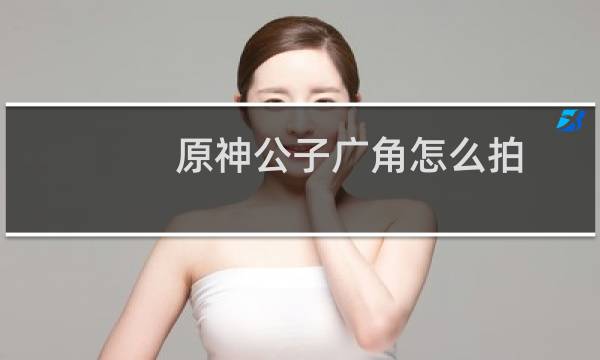 原神公子广角怎么拍