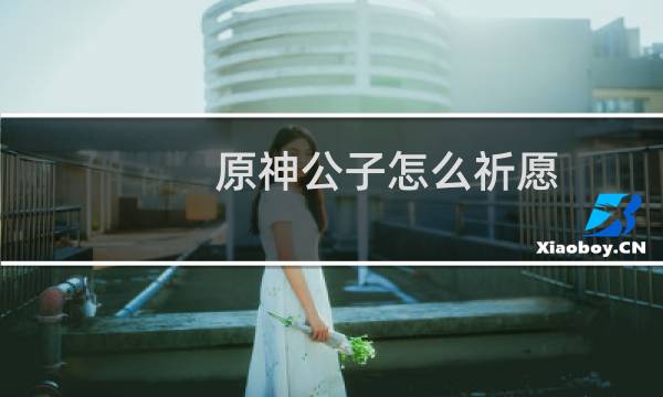 原神公子怎么祈愿