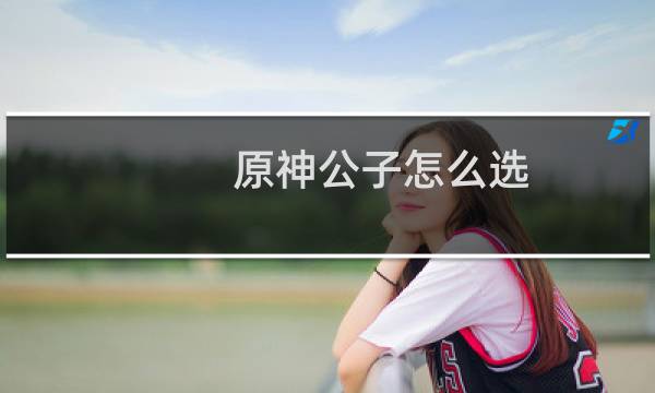 原神公子怎么选
