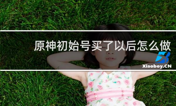 原神初始号买了以后怎么做