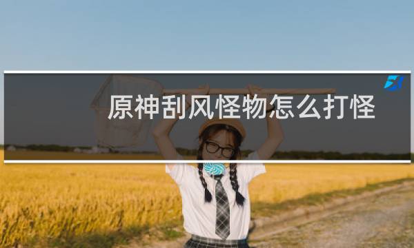 原神刮风怪物怎么打怪