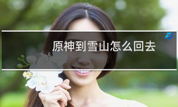 原神到雪山怎么回去