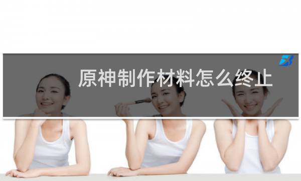 原神制作材料怎么终止
