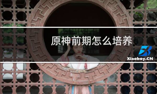 原神前期怎么培养