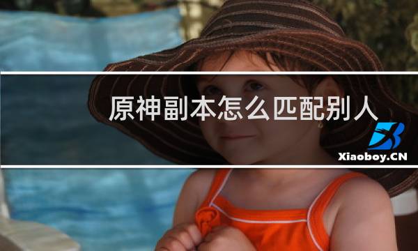 原神副本怎么匹配别人