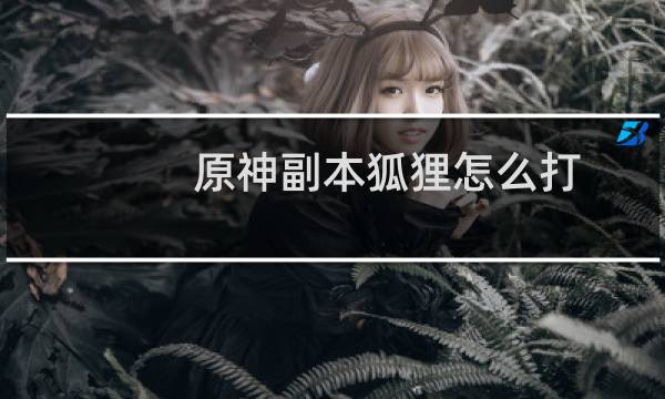原神副本狐狸怎么打