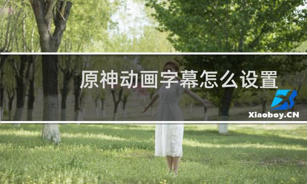 原神动画字幕怎么设置