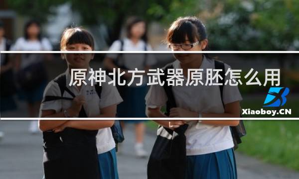 原神北方武器原胚怎么用