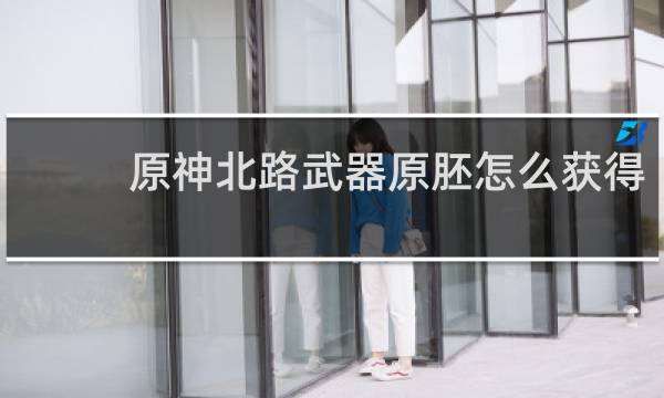 原神北路武器原胚怎么获得