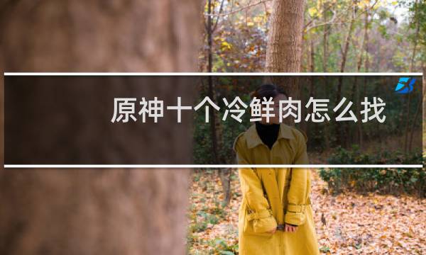 原神十个冷鲜肉怎么找