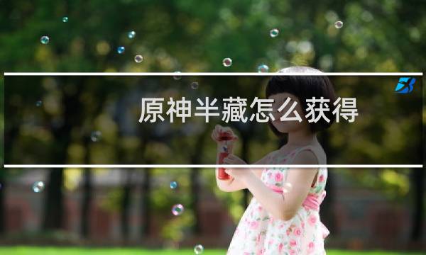 原神半藏怎么获得