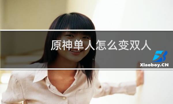 原神单人怎么变双人
