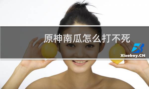 原神南瓜怎么打不死