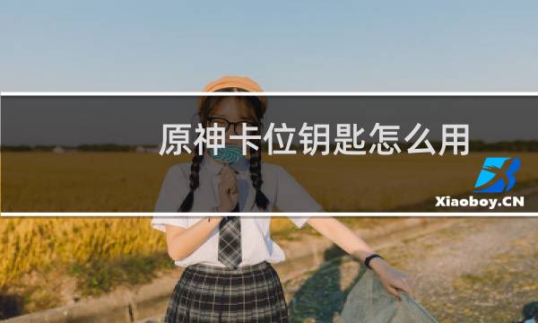 原神卡位钥匙怎么用