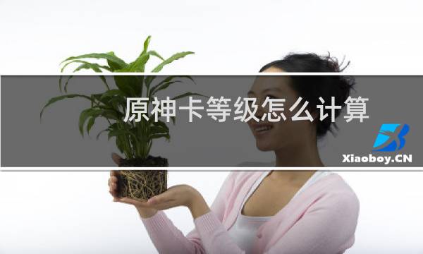 原神卡等级怎么计算