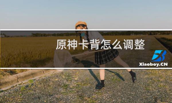 原神卡背怎么调整