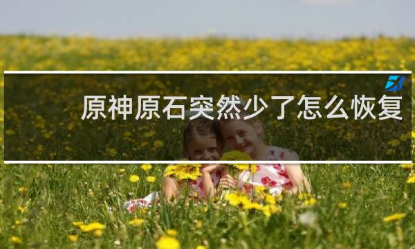 原神原石突然少了怎么恢复