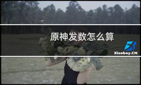 原神发数怎么算