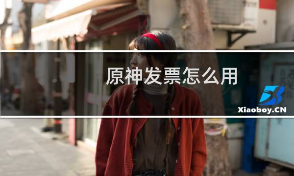 原神发票怎么用