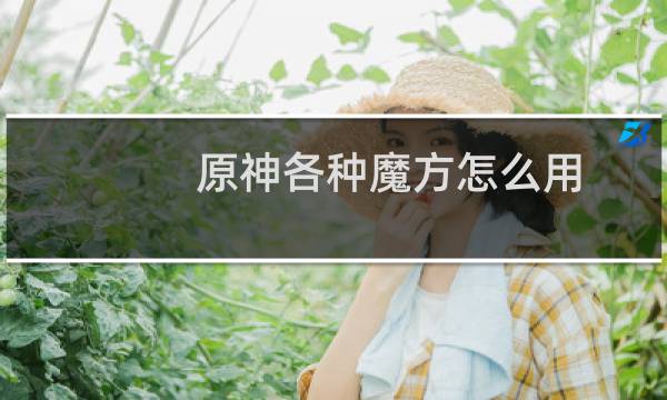 原神各种魔方怎么用