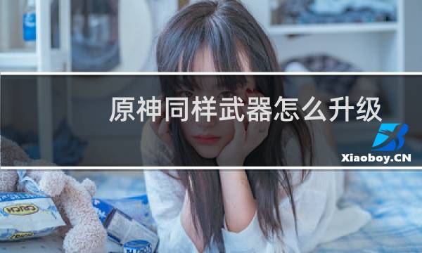 原神同样武器怎么升级