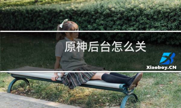 原神后台怎么关