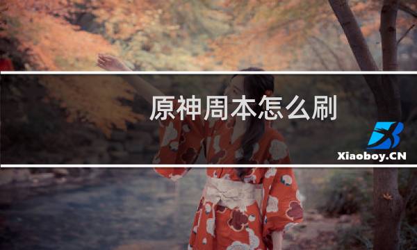 原神周本怎么刷