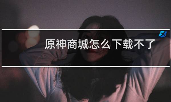 原神商城怎么下载不了