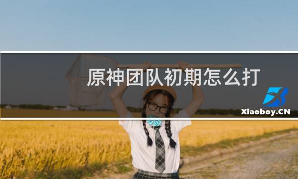 原神团队初期怎么打